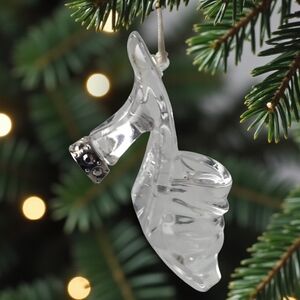 Vintage German Blown Glass High Heel Ornament Cinderella